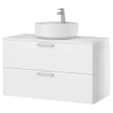 Waschtisch MYBA XI 100cm Grau/Matt Weiß | Grau