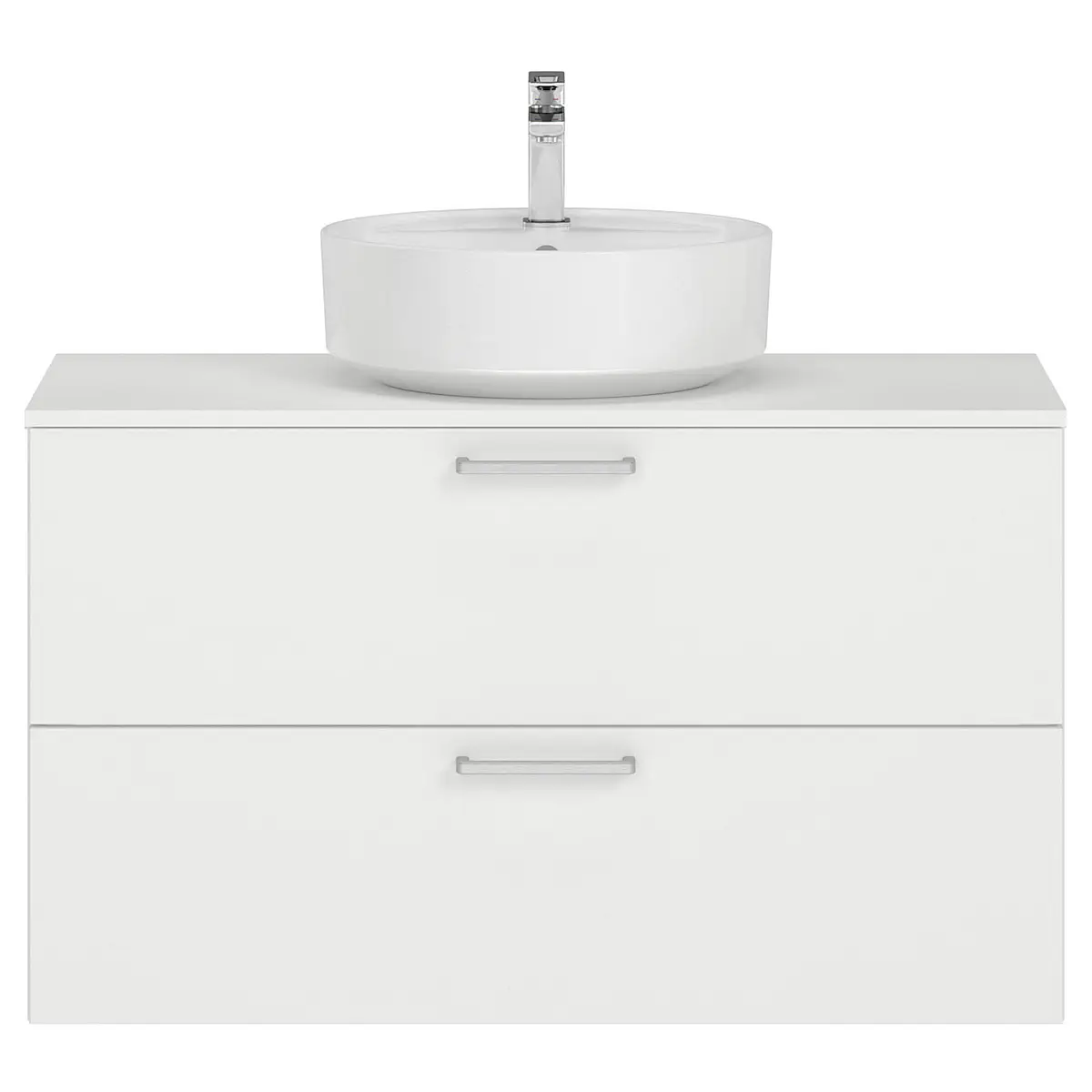 Waschtisch MYBA XI 100cm Grau/Matt Weiß | Grau
