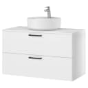 Waschtisch MYBA XII 100cm Grau/Matt Weiß | Grau