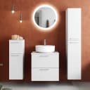 Badezimmerset MYBA LXXII 4-teilig 120cm Weiß/Hochglanz Weiß | Weiß
