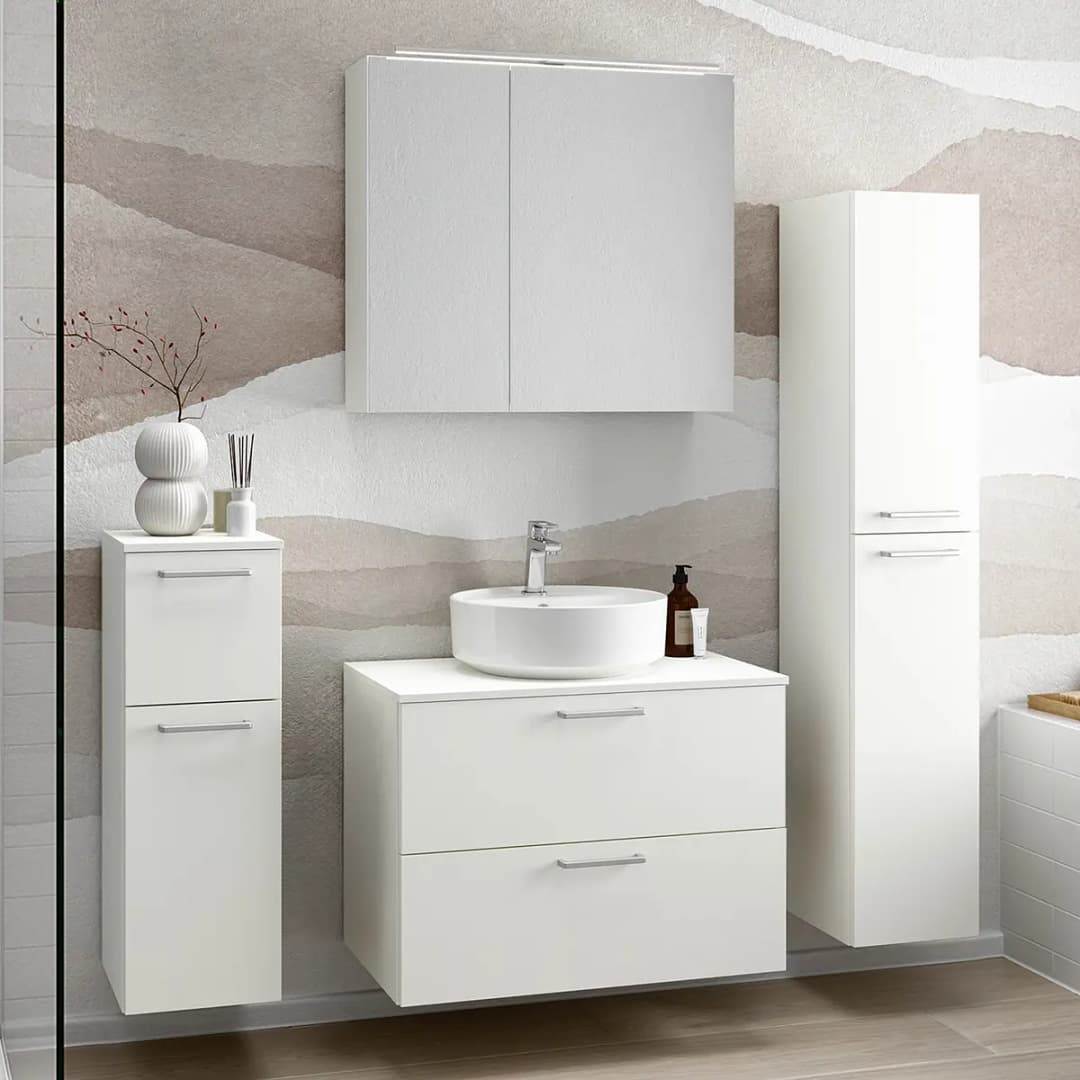 Badezimmerset MYBA LX 4-teilig | Weiß