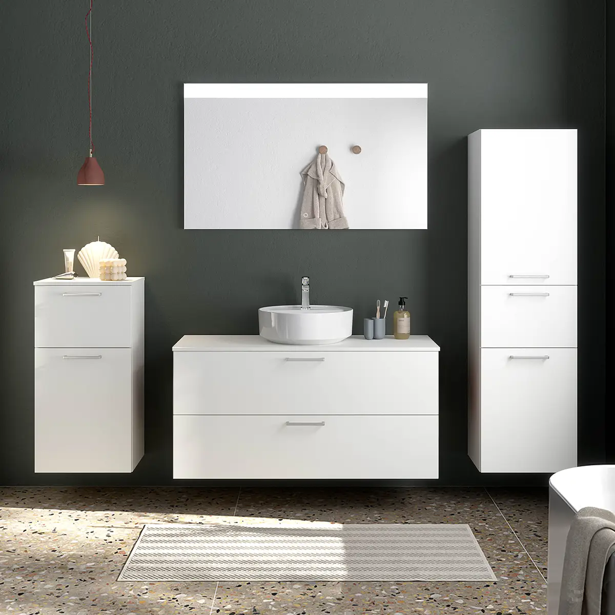 Badezimmerset MYBA LVIII | Weiß