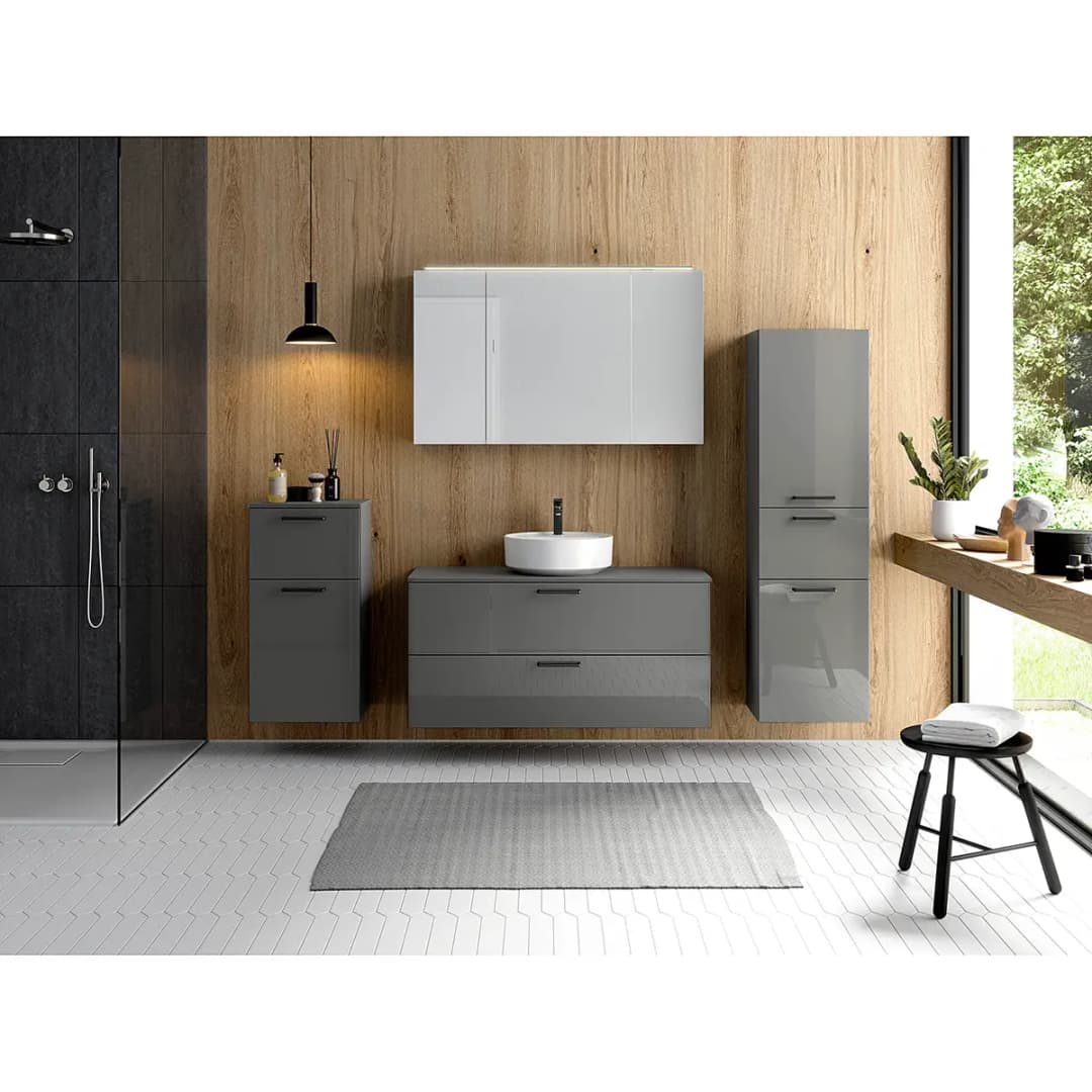 Badezimmerset MYBA LXI 4-teilig | Grau