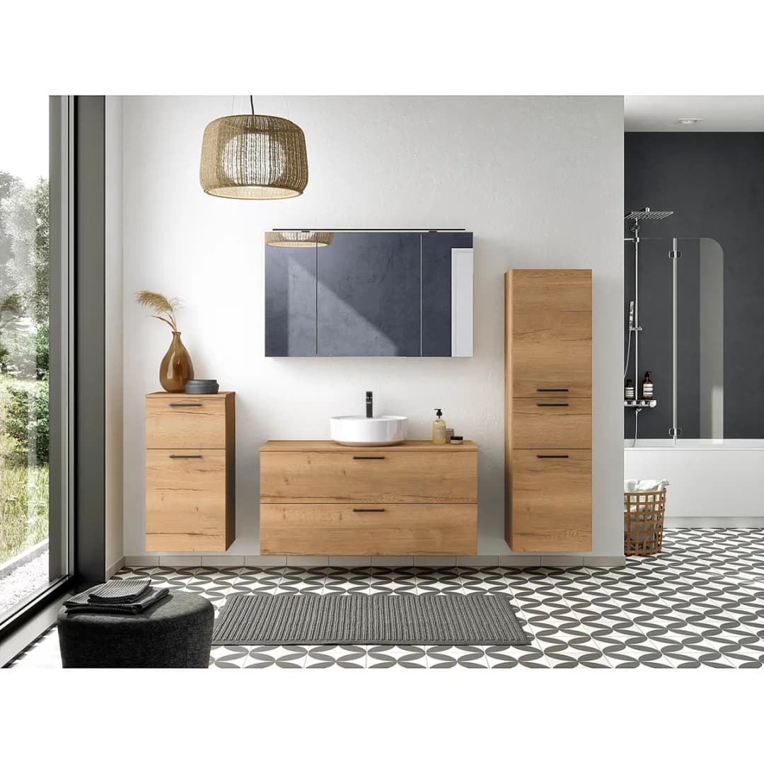 Badezimmerset MYBA LXI 4-teilig 210cm | Braun