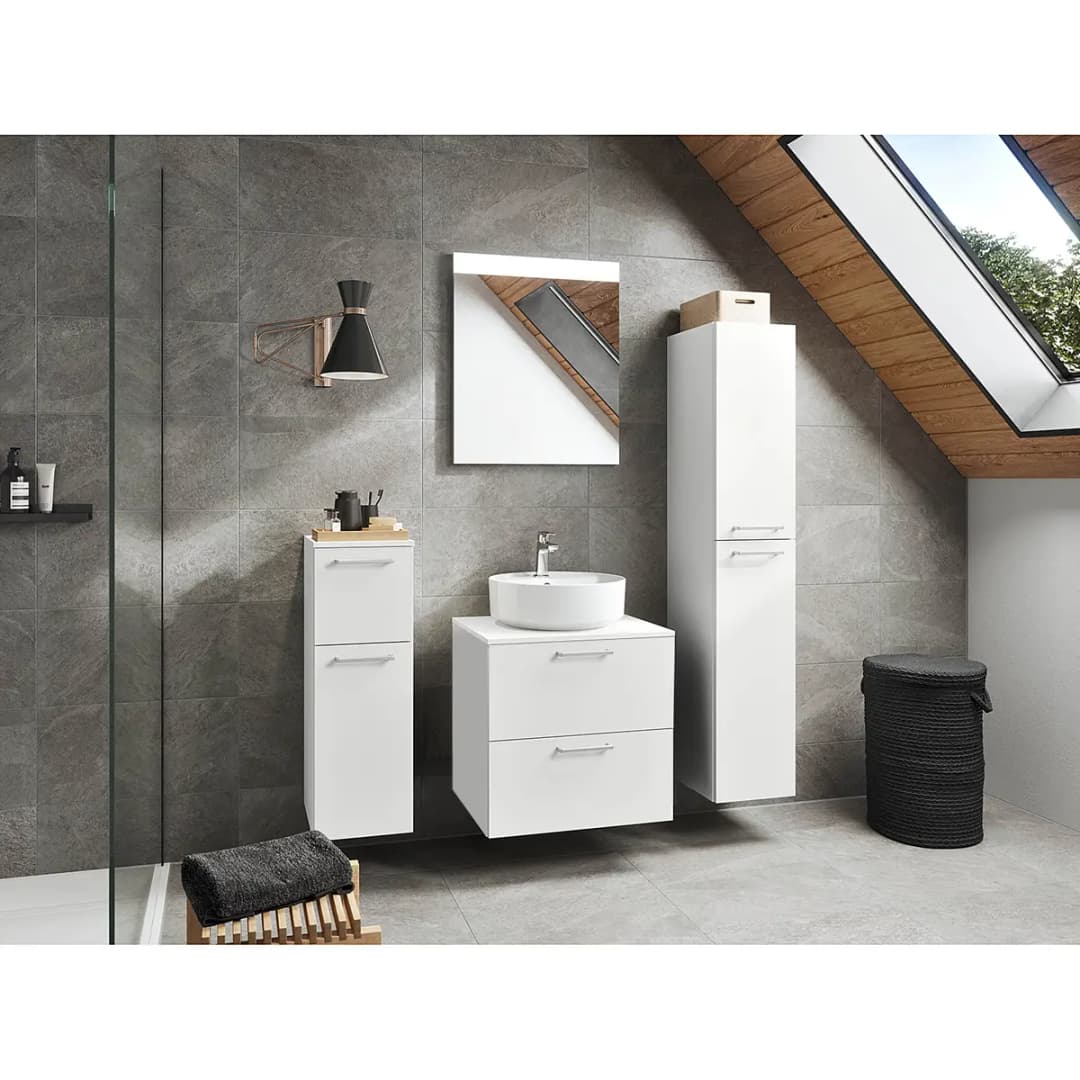 Badezimmerset MYBA LIV 2-teilig 60cm Weiß/Weiß | Weiß