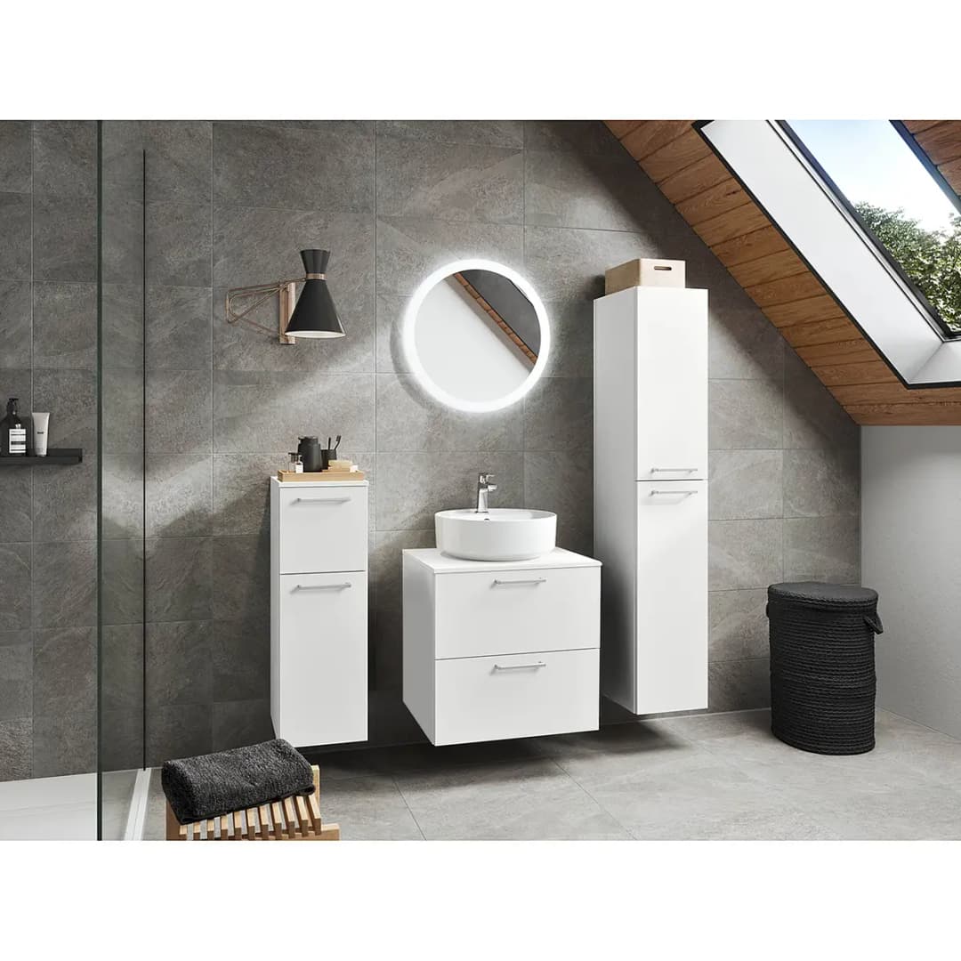 Badezimmerset MYBA LXX 2-teilig 60cm Weiß/Weiß | Weiß