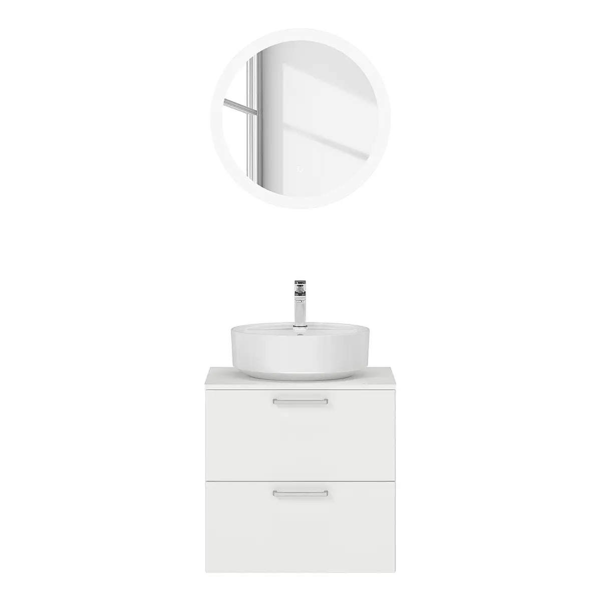 Badezimmerset MYBA LXX 2-teilig 60cm Weiß/Weiß | Weiß