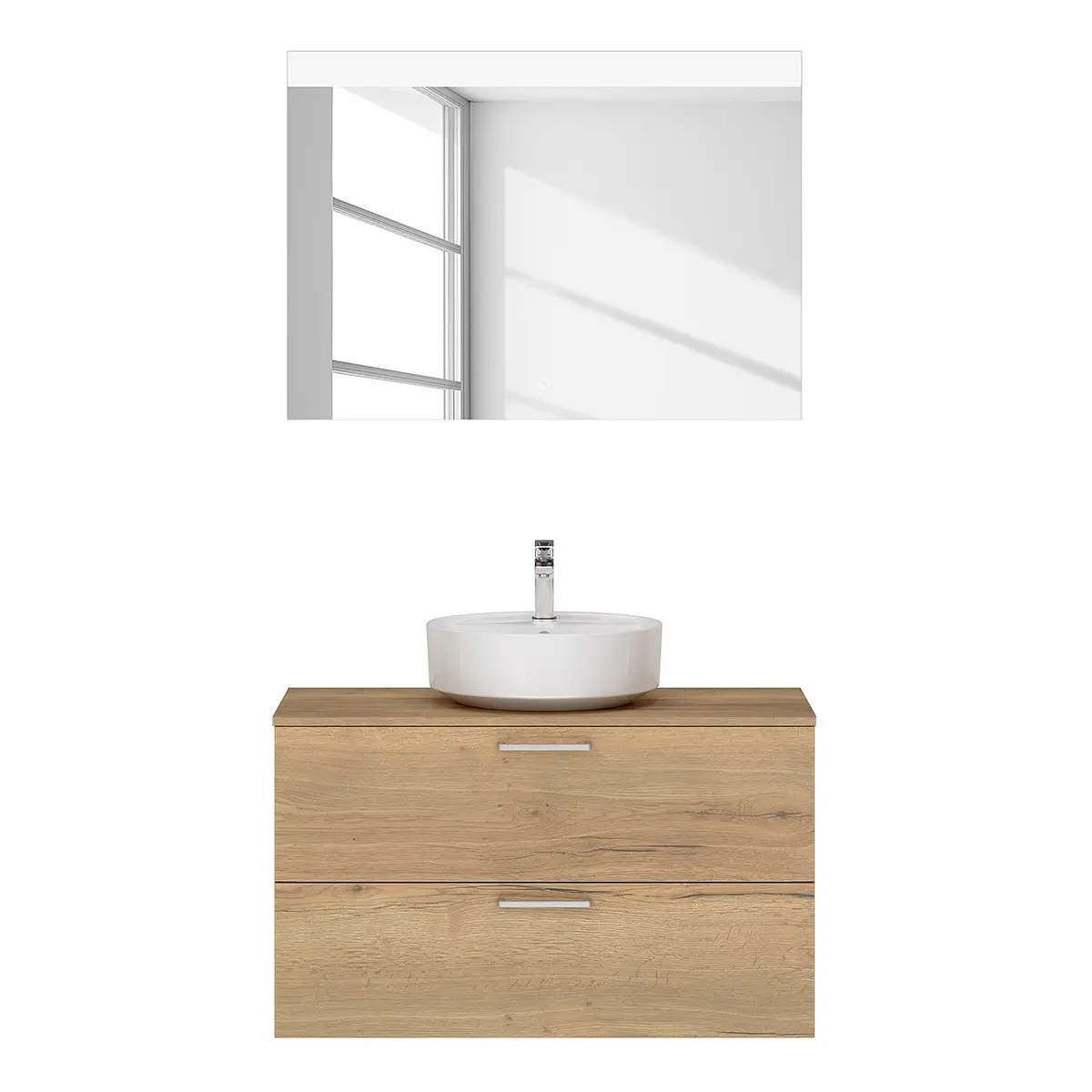 Badezimmerset MYBA LIV 2-teilig 100cm | Braun
