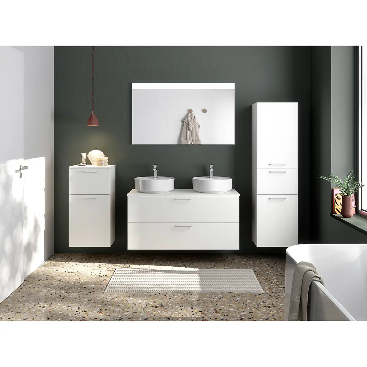 Badezimmerset MYBA LXII | Weiß