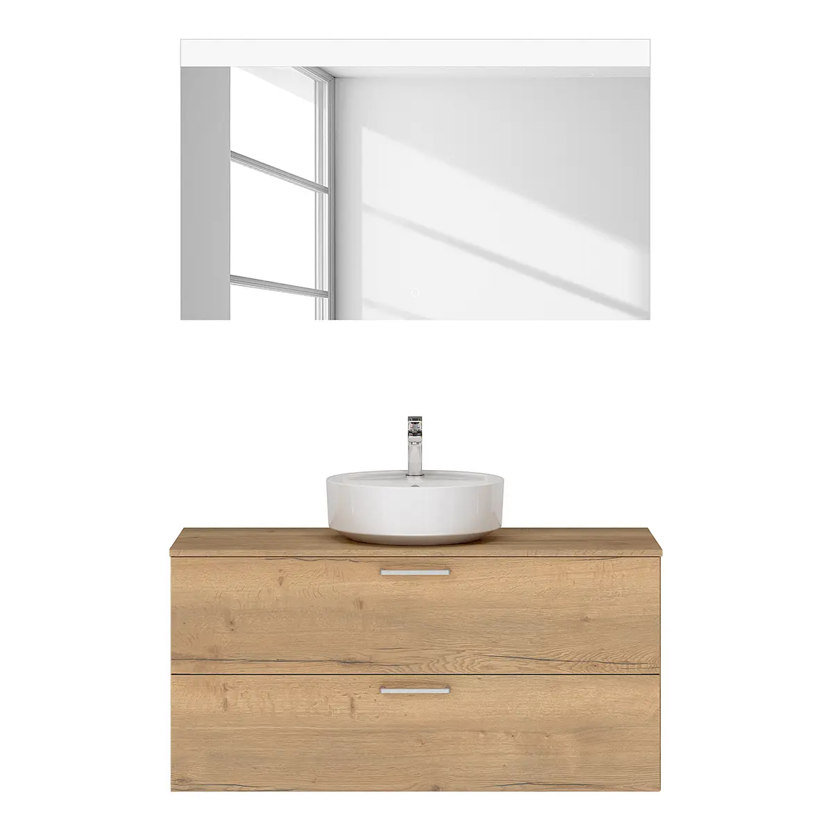 Badezimmerset MYBA LIV 2-teilig 120cm | Braun