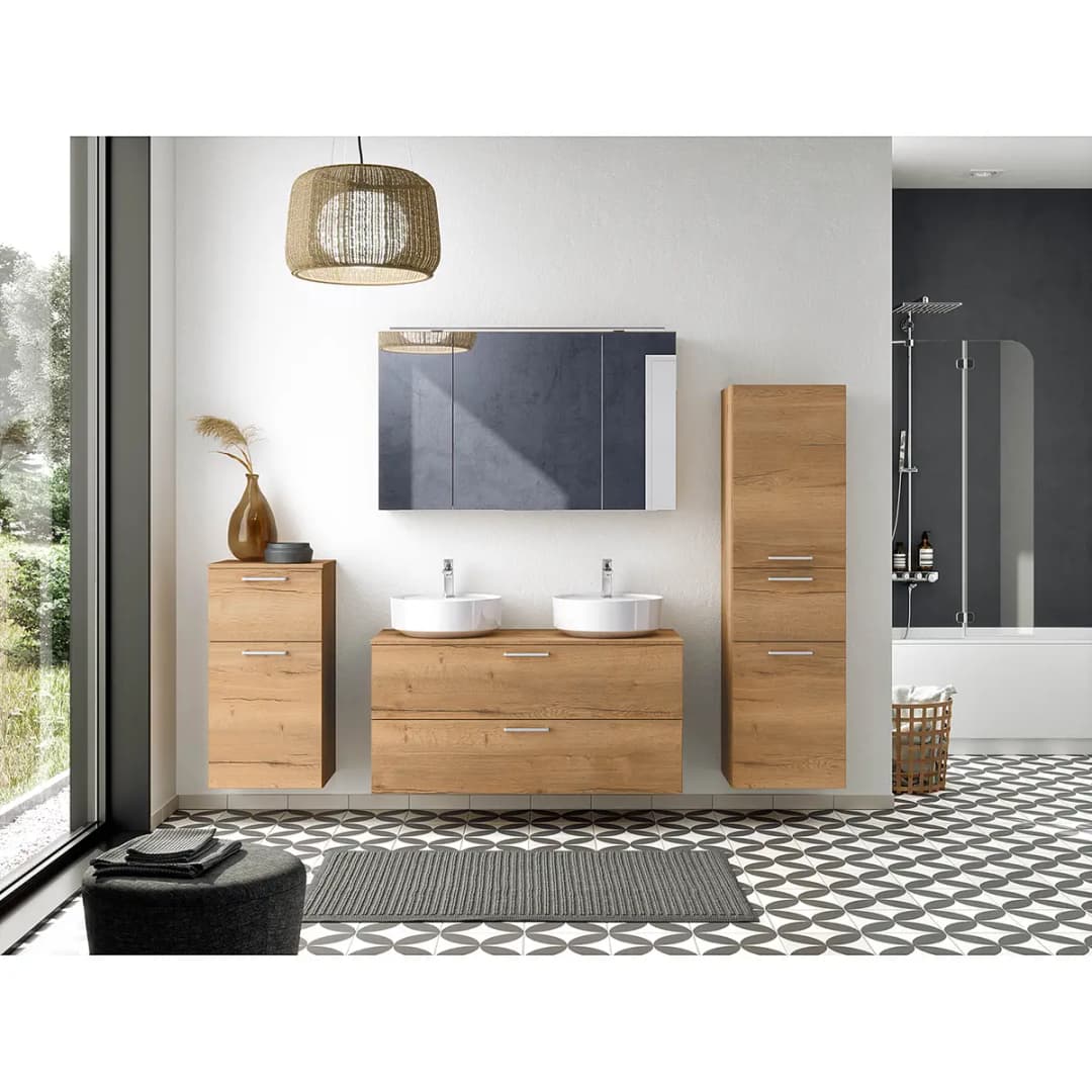 Badezimmerset MYBA LXIV 2-teilig | Holztöne