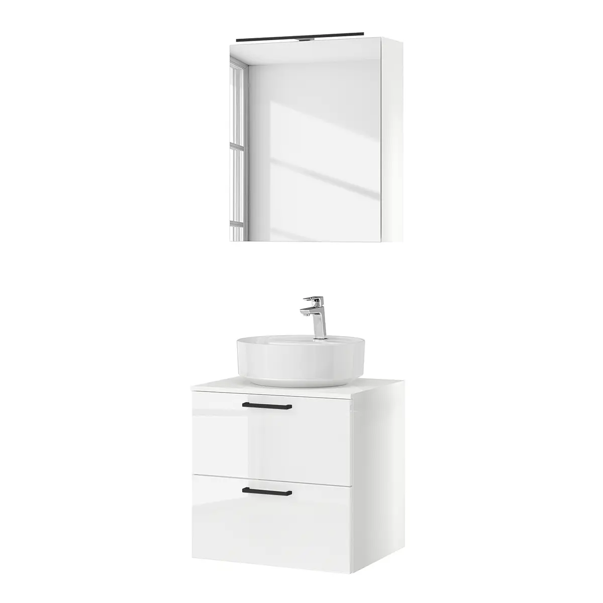 Badezimmerset MYBA LVII 2-teilig 60cm | Weiß