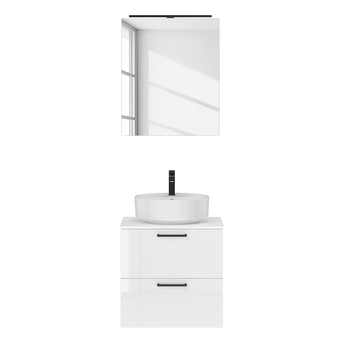 Badezimmerset MYBA LVII 2-teilig 60cm | Weiß