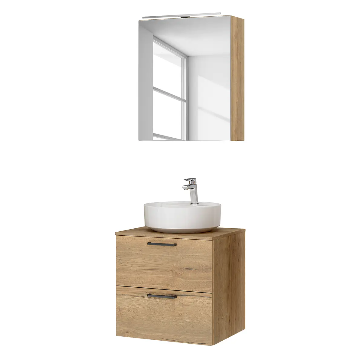 Badezimmerset MYBA LVII 2-teilig 60cm | Braun