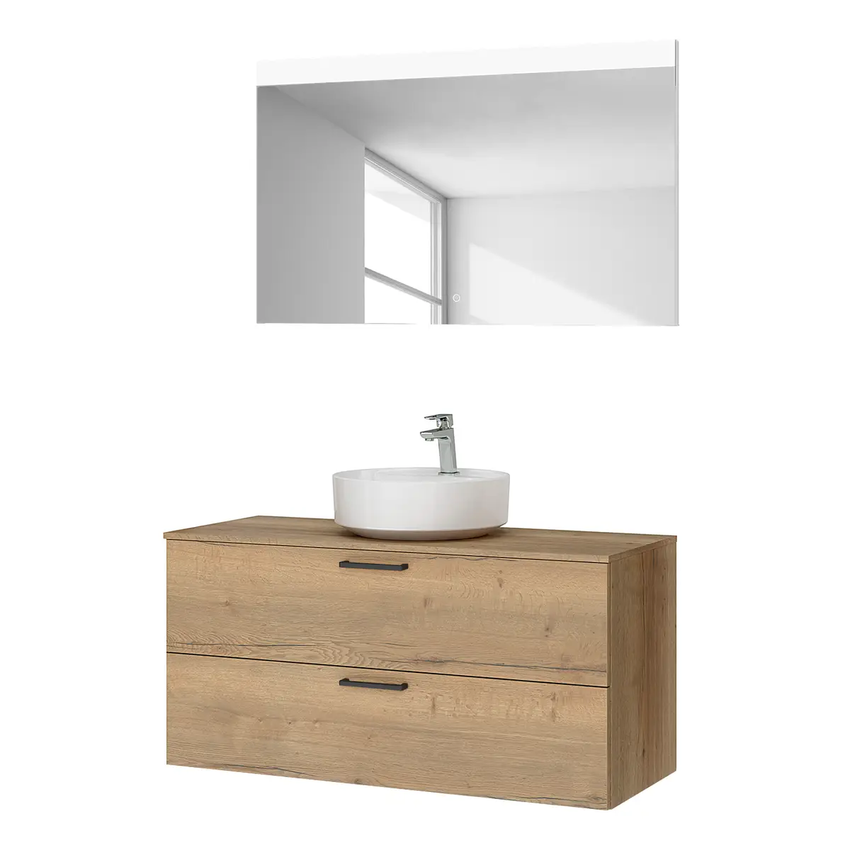 Badezimmerset MYBA LV 2-teilig 120cm | Braun