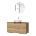 Badezimmerset MYBA LXXI 2-teilig 120cm | Braun