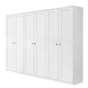 Drehtürenschrank 271cm Weiß/Alpinweiß | Weiß