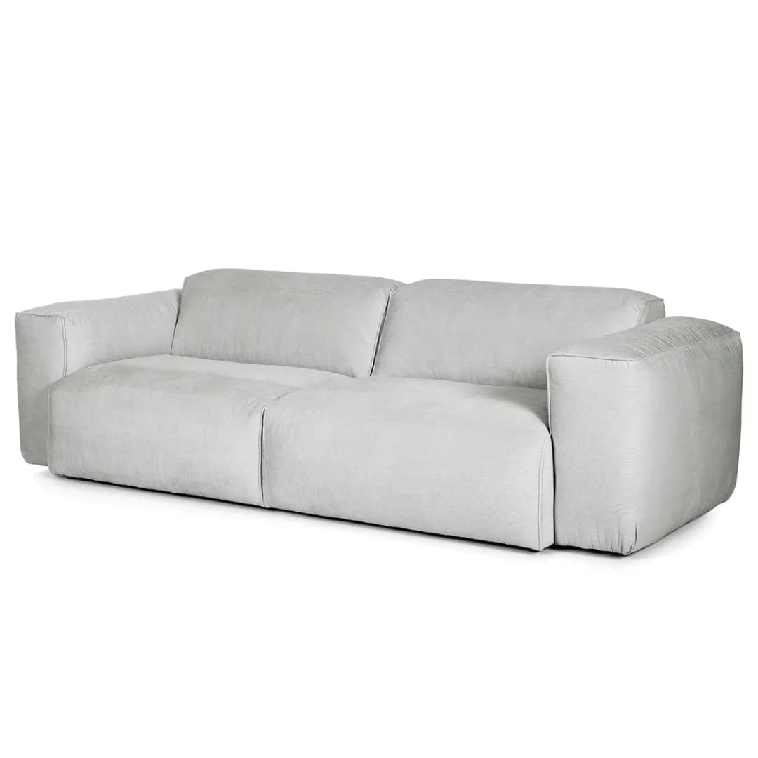 3-Sitzer Sofa Grau Cordstoff Snor | Grau