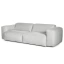 3-Sitzer Sofa Grau Cordstoff Snor | Grau