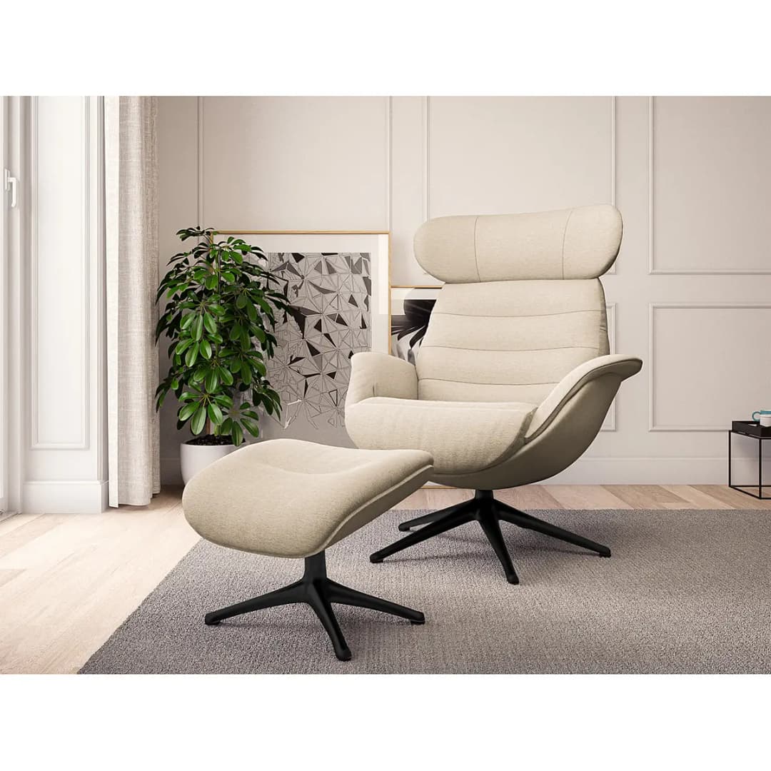 Polsterhocker LESO | Beige