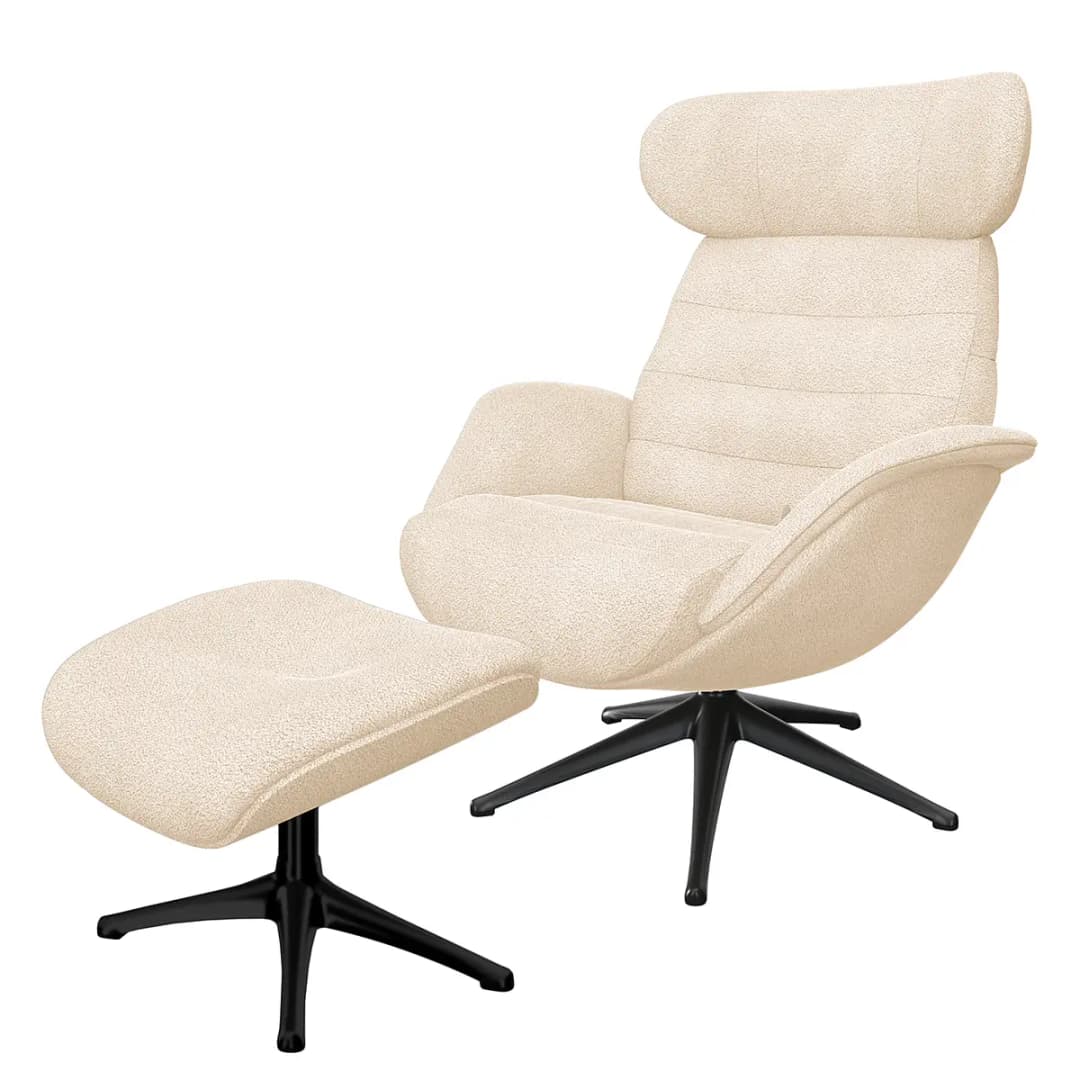 Polsterhocker LESO | Beige