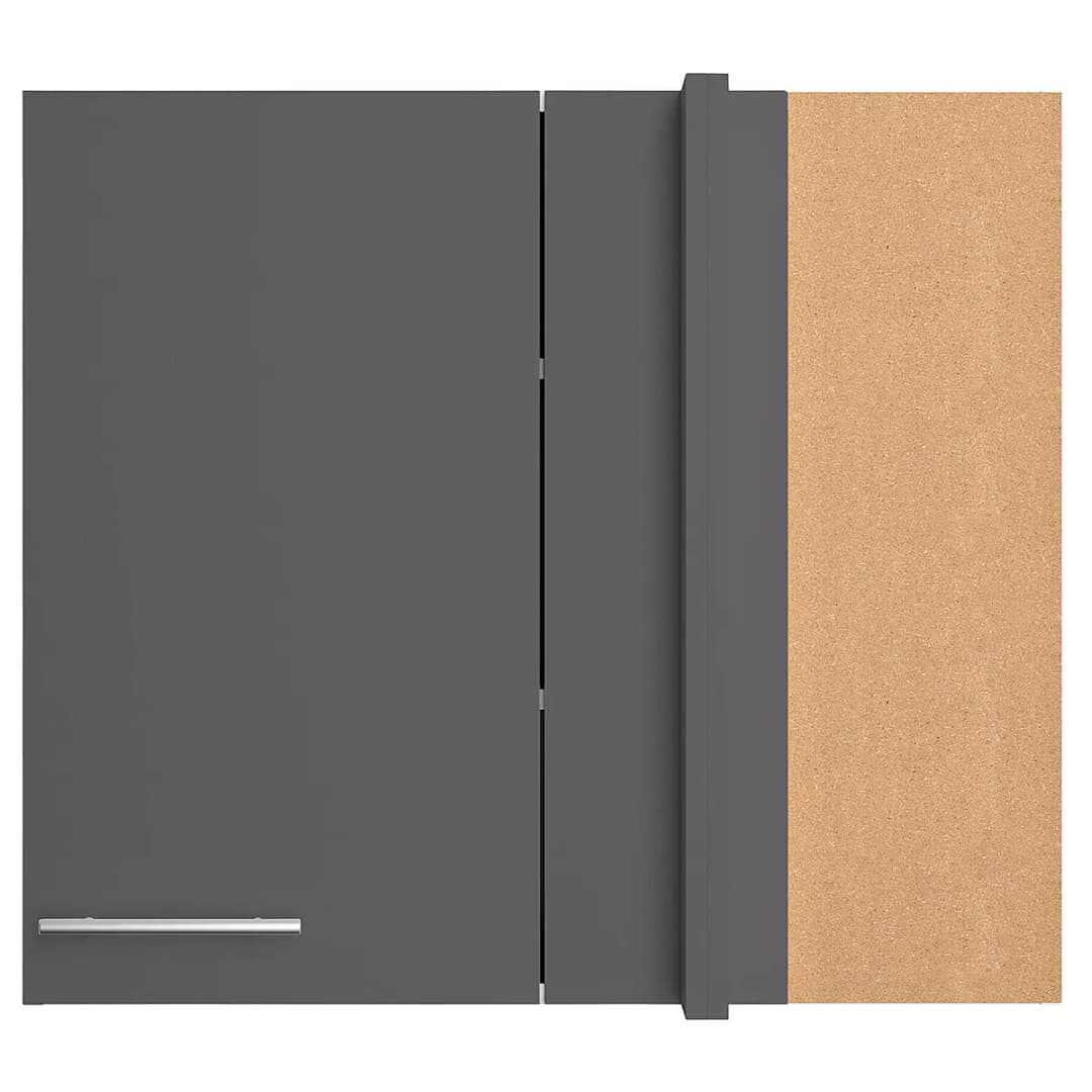 Eck-Hängeschrank III | Grau
