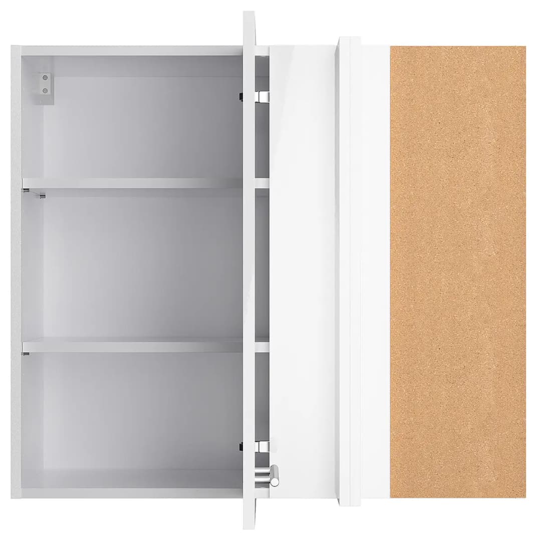Eck-Hängeschrank III | Weiß