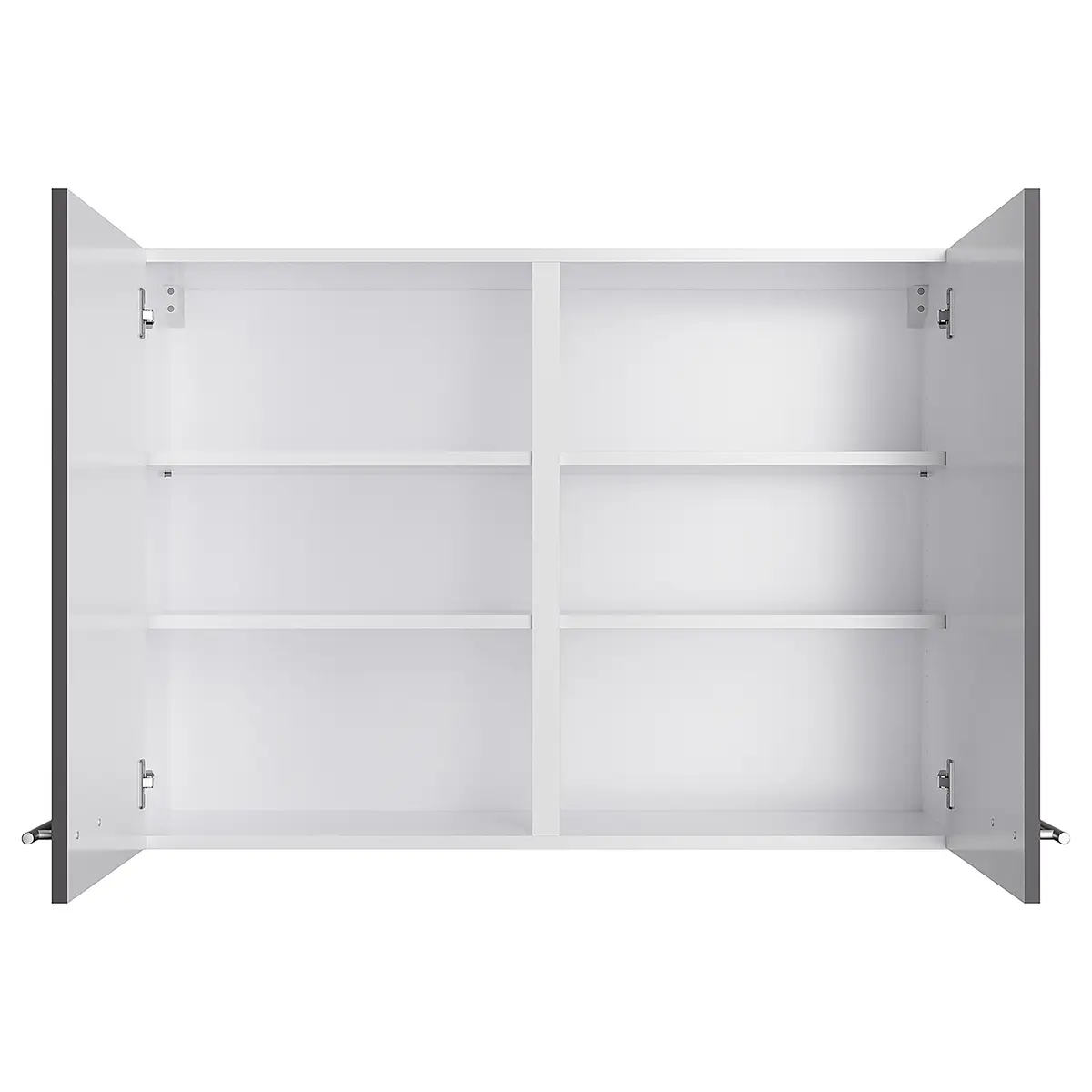 Hängeschrank VI 100cm Grau/Anthrazit/Wildeiche | Grau