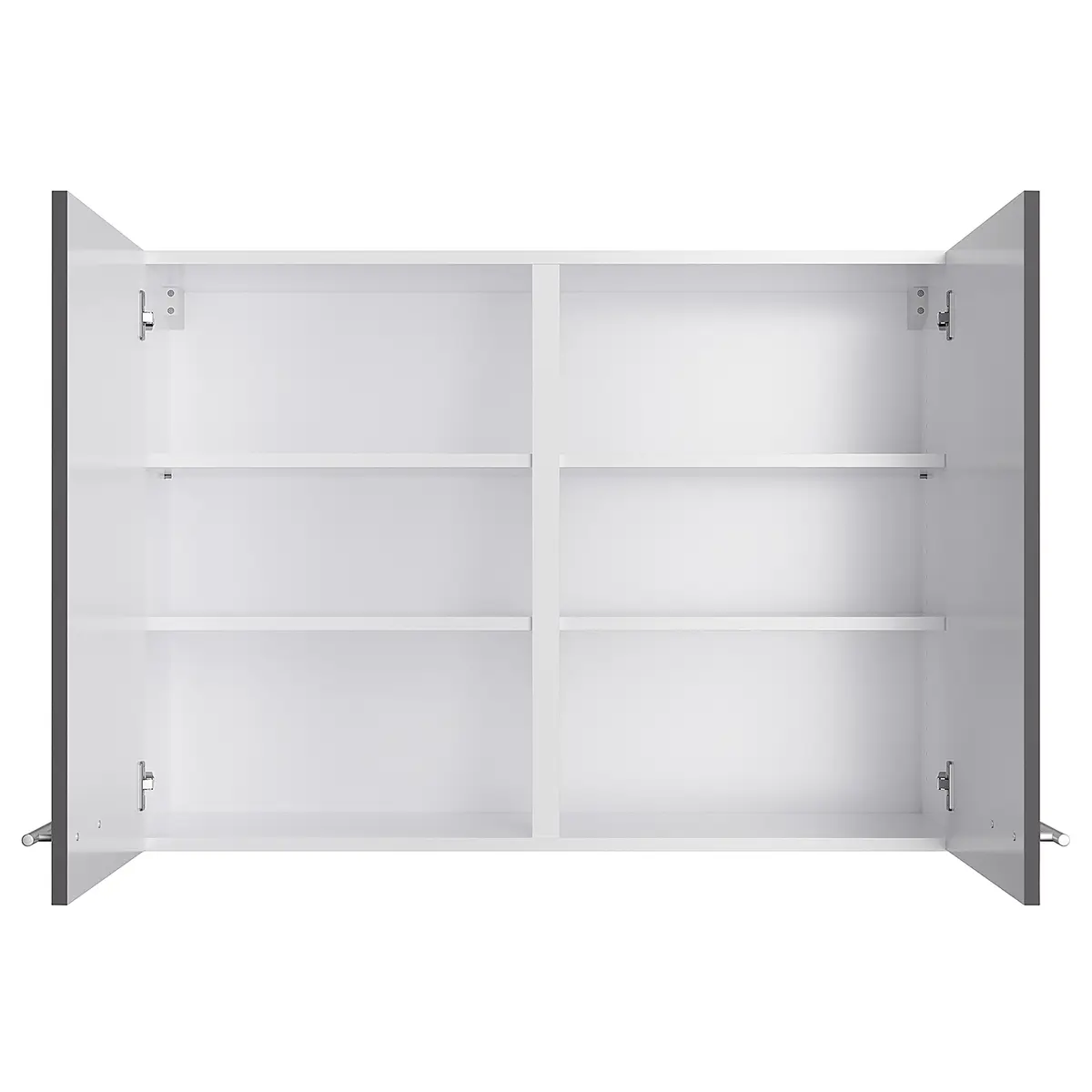 Hängeschrank VI 100cm Grau/Matt Anthrazit | Grau