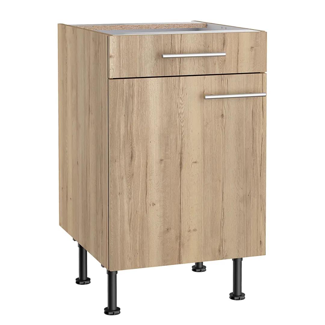 Unterschrank III 50cm Braun/Wildeiche Dekor | Braun