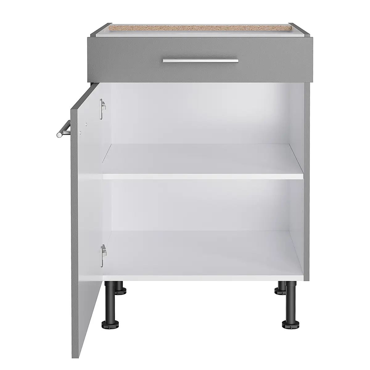 Unterschrank III 60cm Grau/Basalt | Grau
