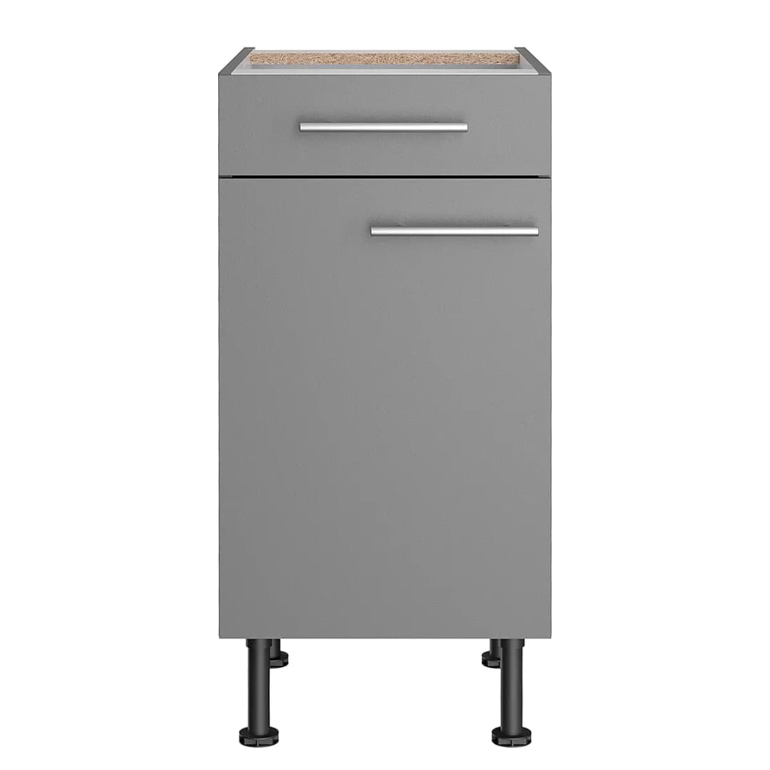 Unterschrank III 40cm Grau/Basalt | Grau