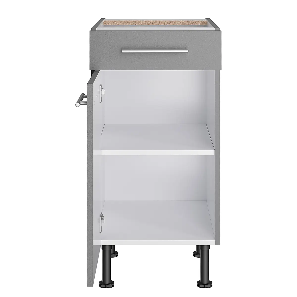 Unterschrank III 40cm Grau/Basalt | Grau