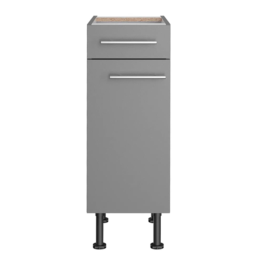 Unterschrank III 30cm Grau/Basalt | Grau
