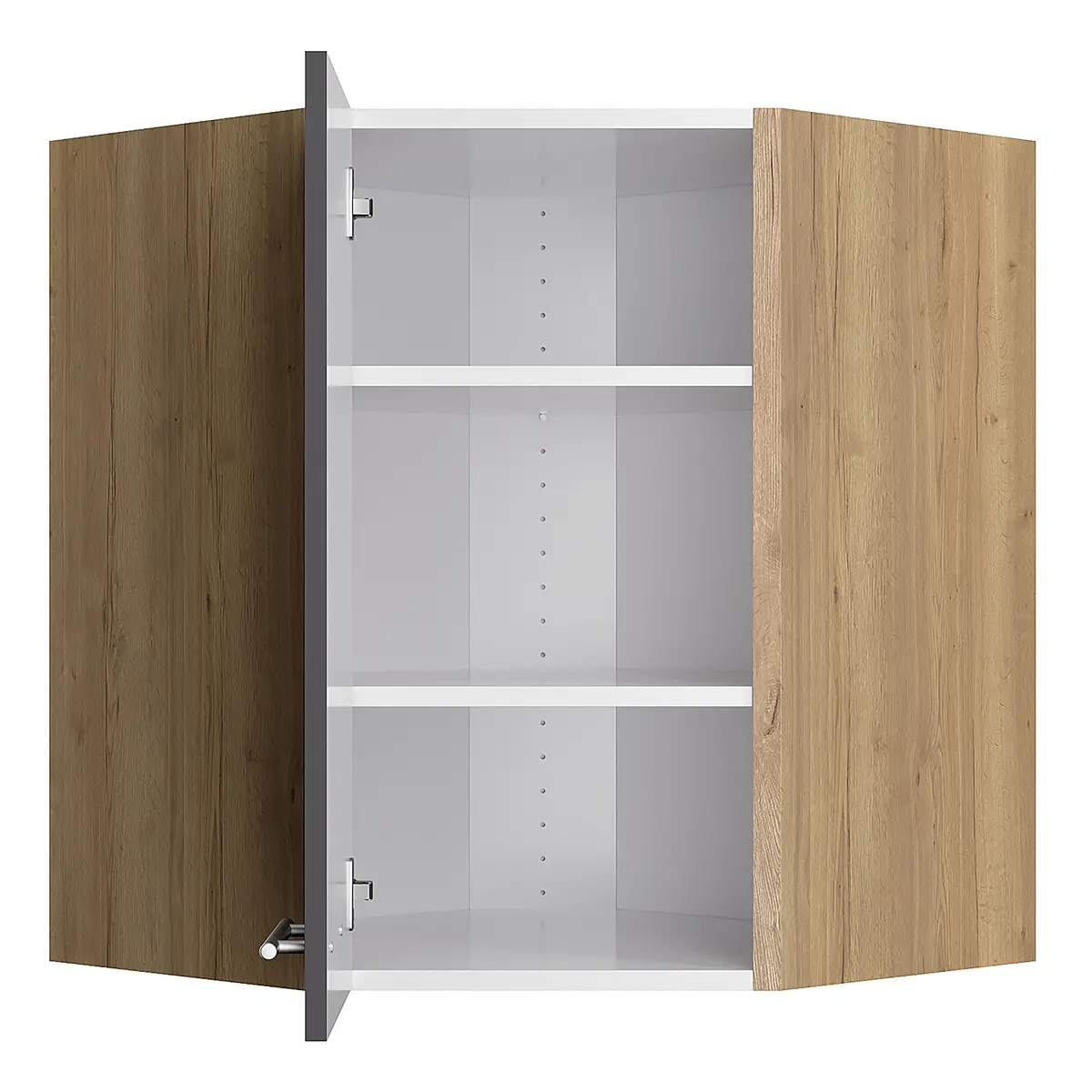 Eck-Hängeschrank IV | Grau