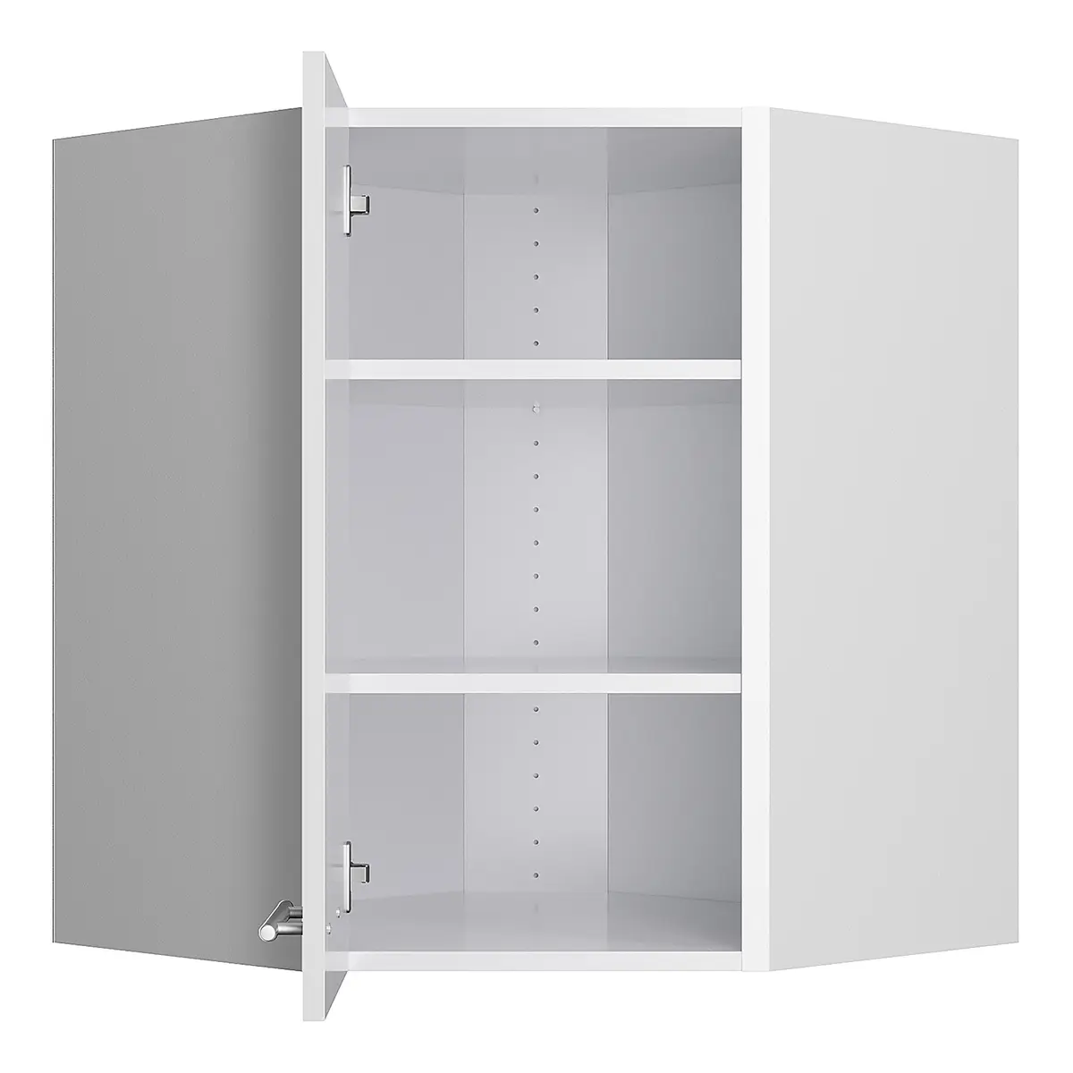 Eck-Hängeschrank IV | Weiß