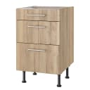 Unterschrank IV 50cm Braun/Wildeiche Dekor | Braun