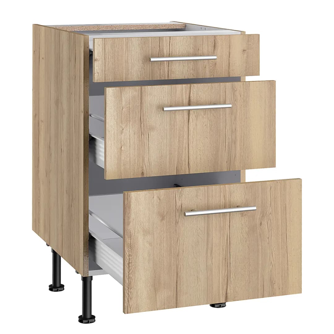 Unterschrank IV 50cm Braun/Wildeiche Dekor | Braun
