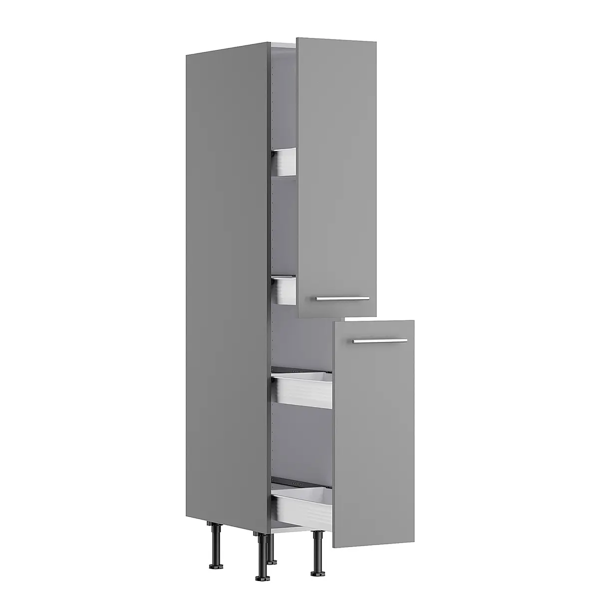 Apothekerschrank IV | Grau