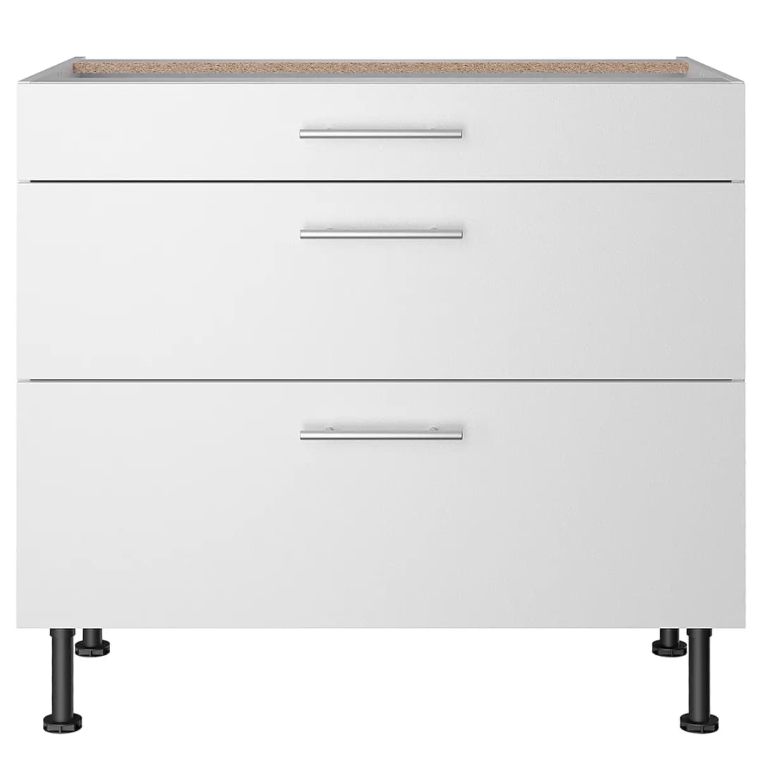 Unterschrank IV 90cm Weiß/Weiß | Weiß