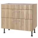 Kochfeld-Unterschrank II 90cm | Braun
