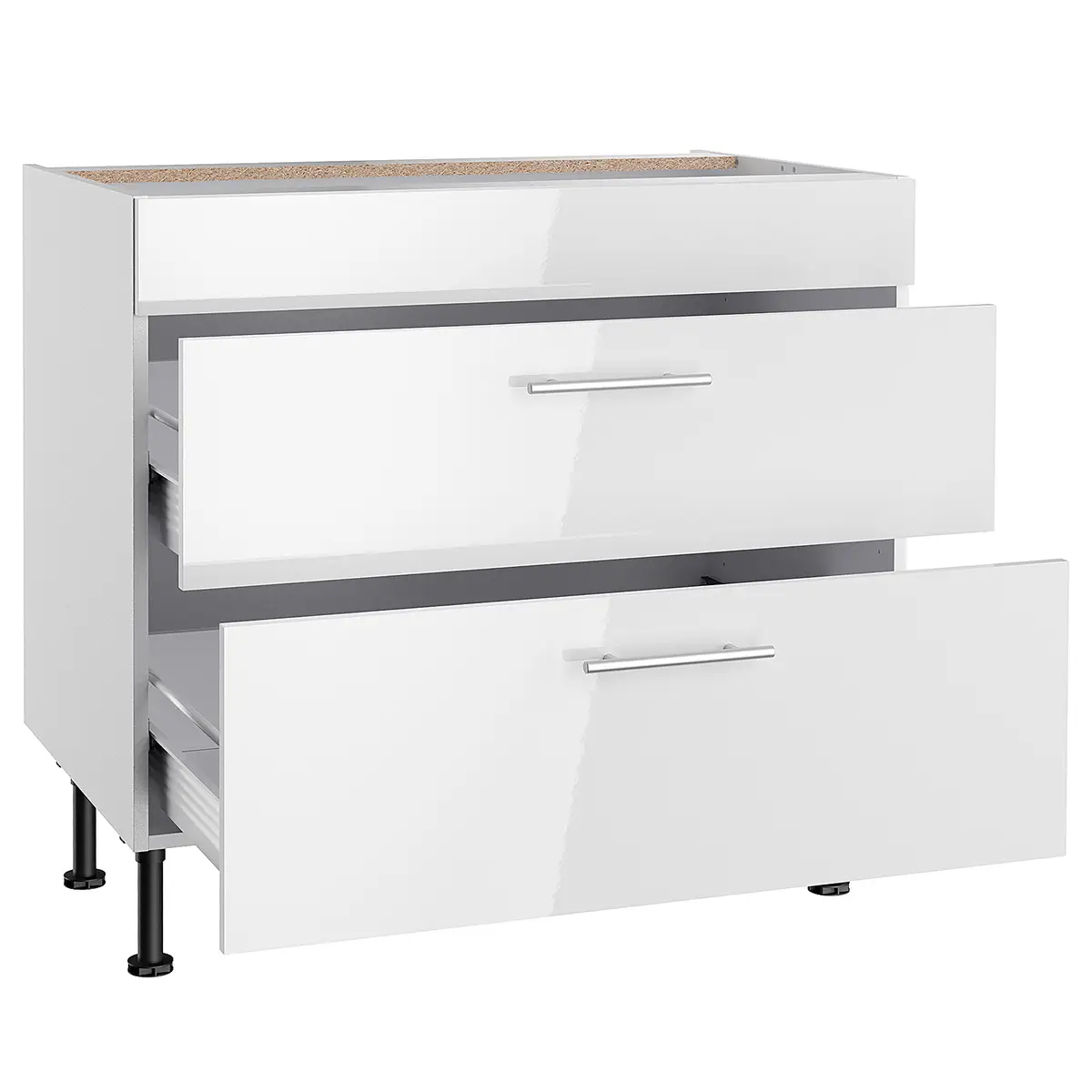Kochfeld-Unterschrank II 90cm | Weiß
