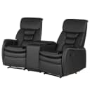 2-Sitzer Kinosofa Asti | Schwarz