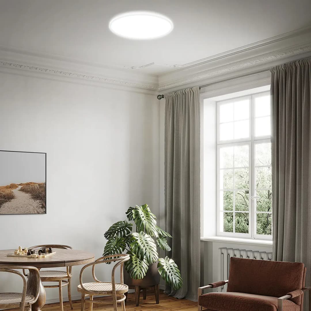 LED-Deckenleuchte Slim V | Weiß