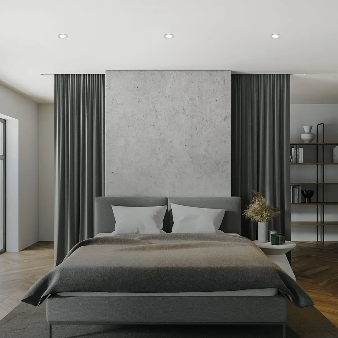 LED-Einbauleuchte Flat | Silber