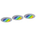 LED-Einbauleuchte Fungo Color 3er Set | Silber