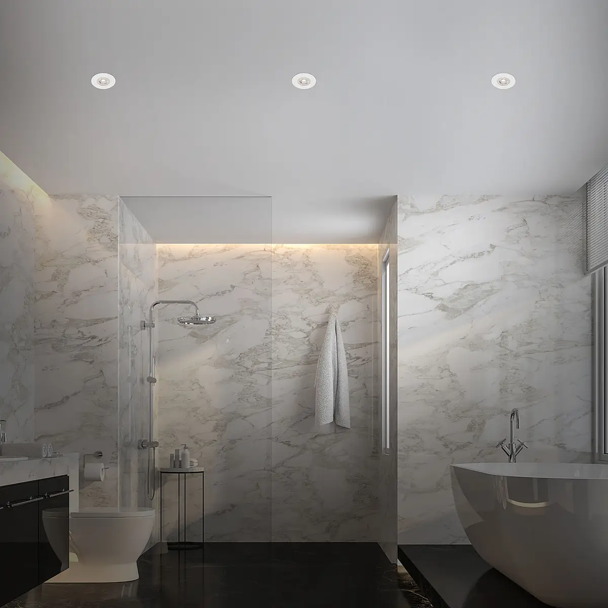 LED-Einbauleuchte Kulana I 3er Set | Weiß