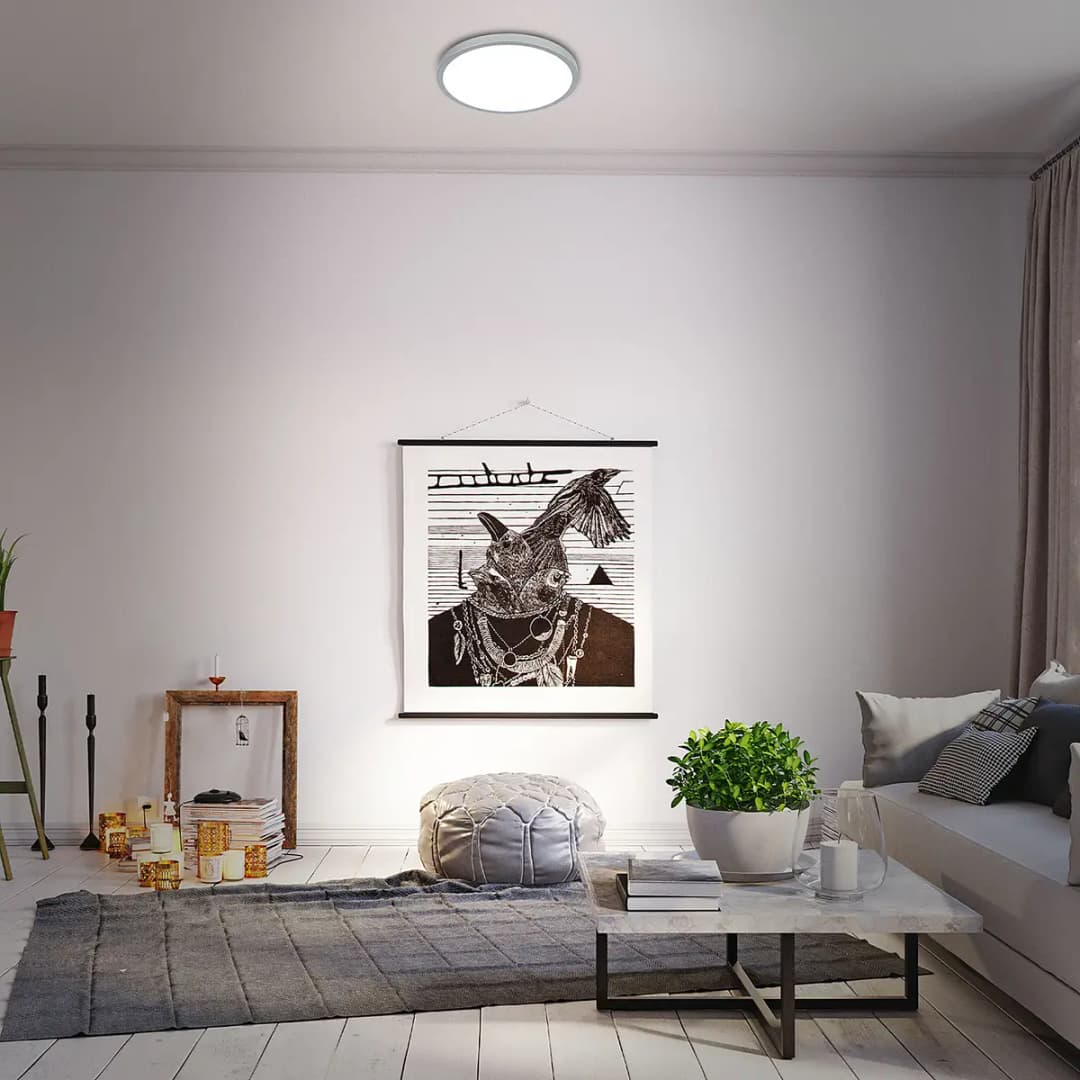 LED-Deckenleuchte Runa V | Silber