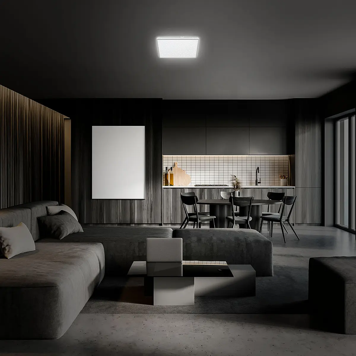 LED-Deckenleuchte Lino I | Schwarz