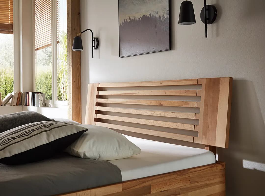 Massivholzbett Coroo III | Braun